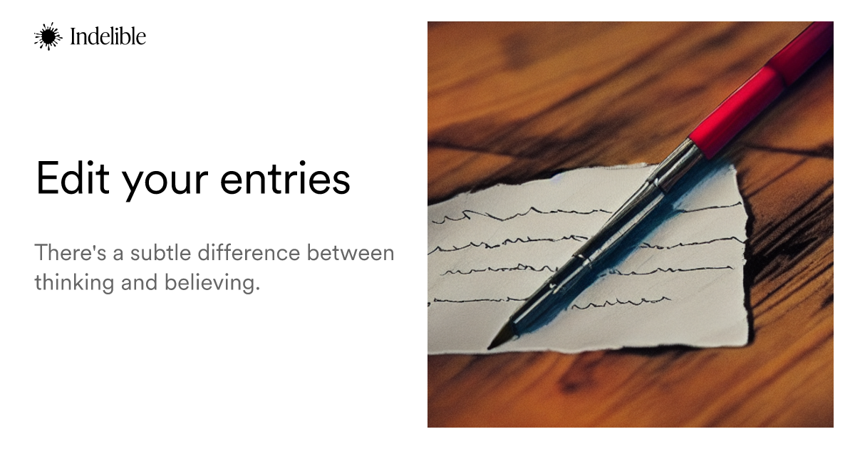 Edit Entry Edit your entries